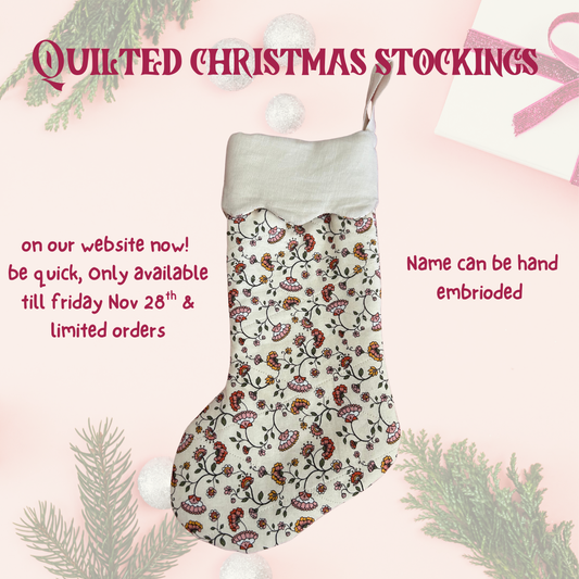 Quilted Christmas Stocking • LIMITED RELEASE