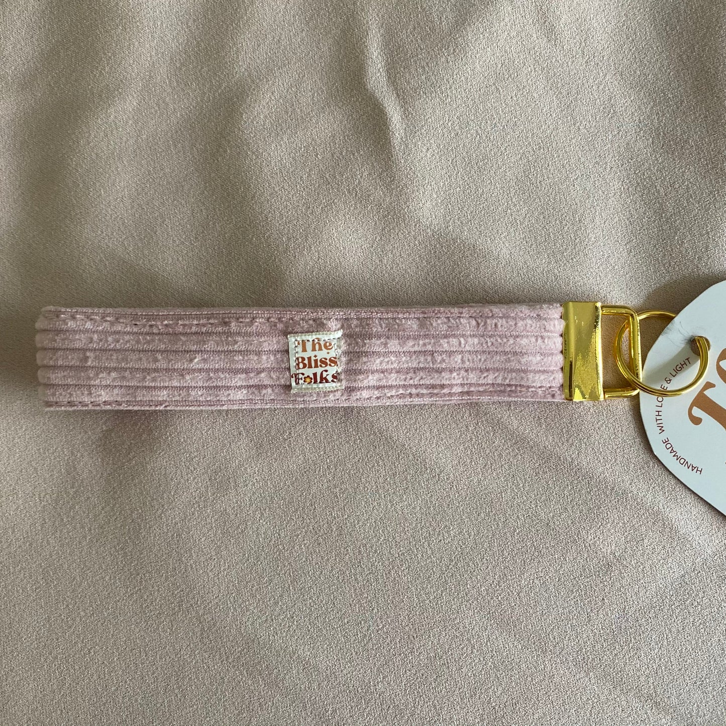 Key Chain • Blush Corduroy