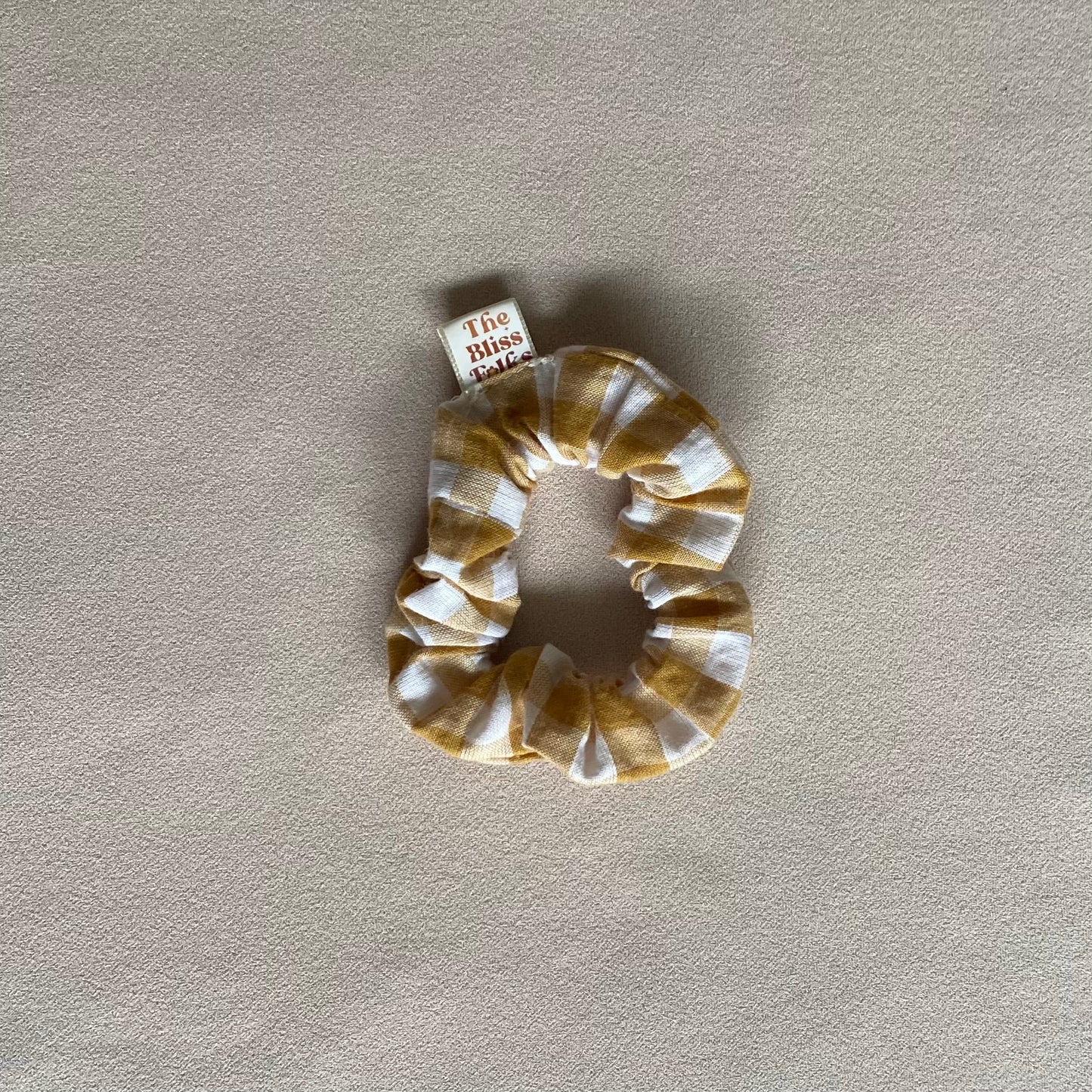 Little Groovers Scrunchie • Mustard Gingham