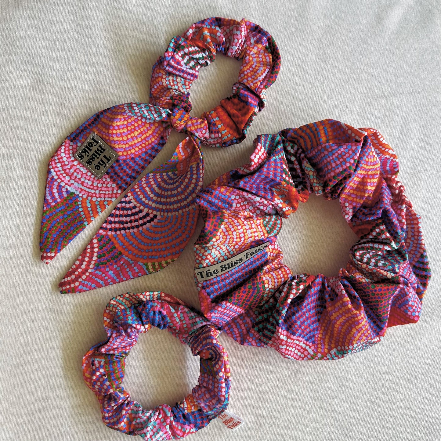 Knot Bow Scrunchie • Indigenous