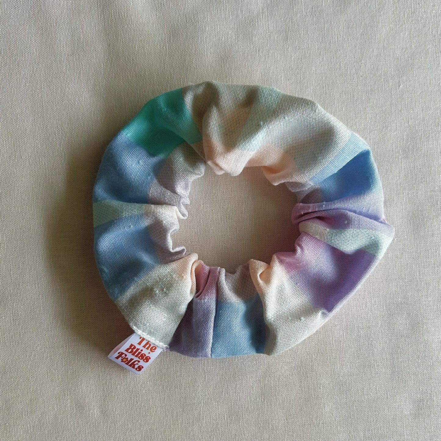 Little Groovers Scrunchie • Rainbow Gingham